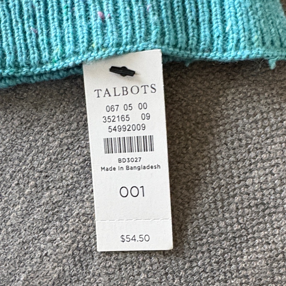 Talbots Heather Tweed Cable Knit Scarf - Picture 3 of 8